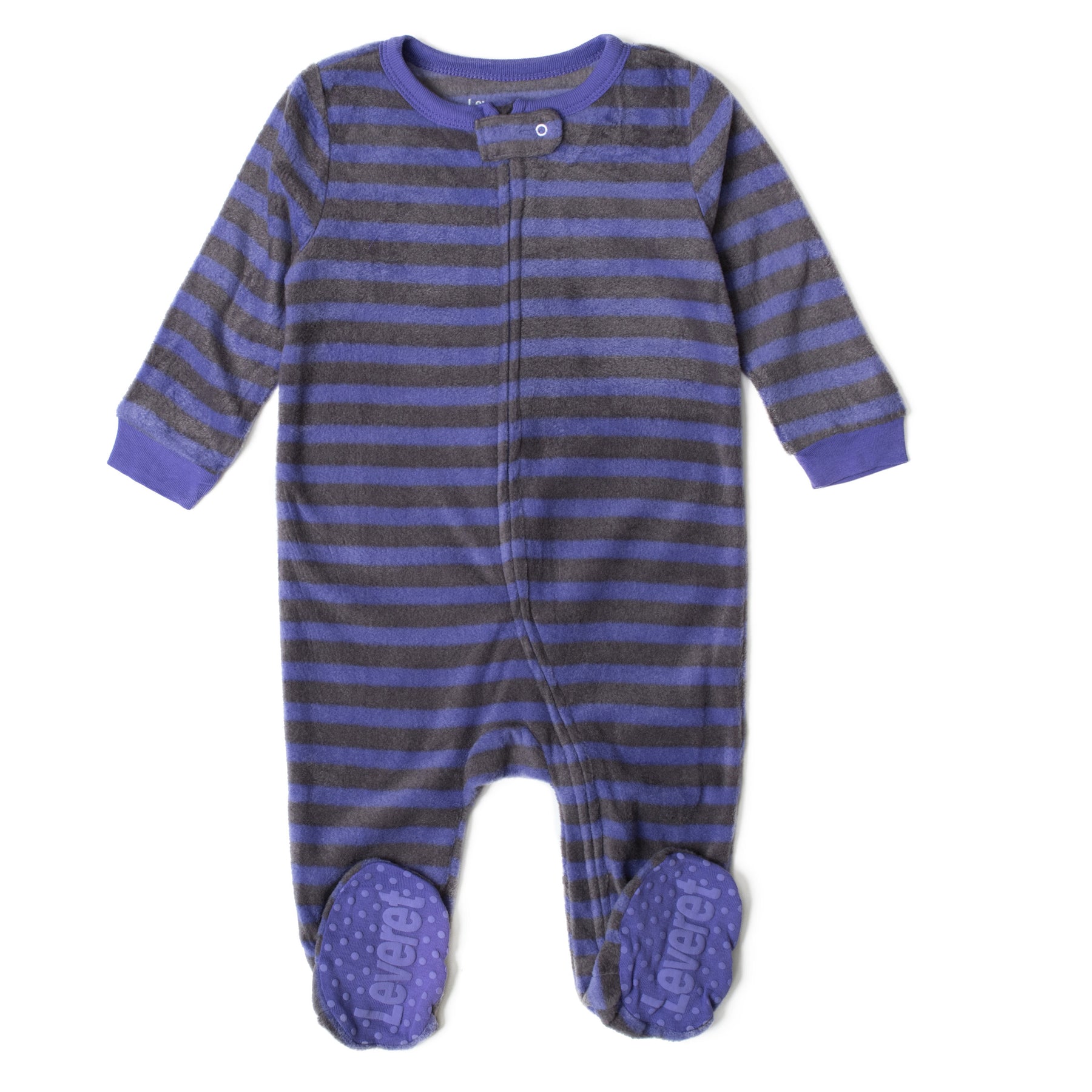 Kinder Footed Fleece Pyjama gestreift