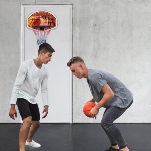Wandmontiertes Fan Backboard mit Basketballkorb und 2 Netzen