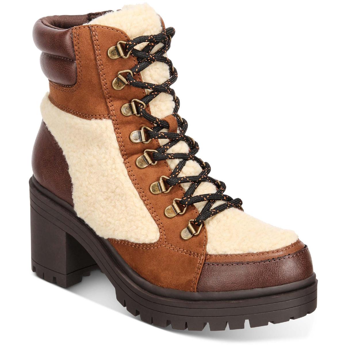 Knöchel Combat & mit Schnürung Stiefel aus Mikrofaser