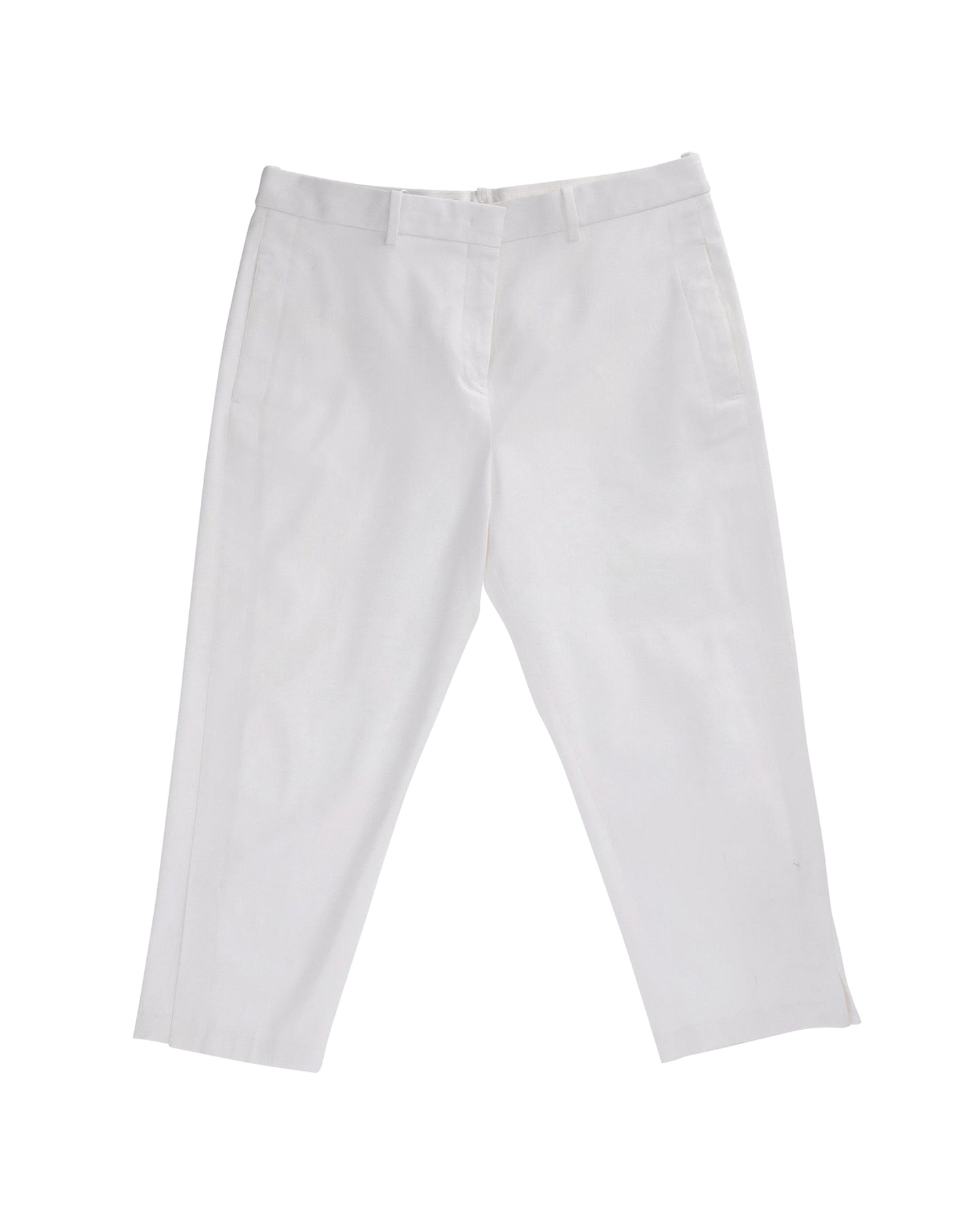 Jil Sander Hose mit geradem Bein aus weißer Baumwolle