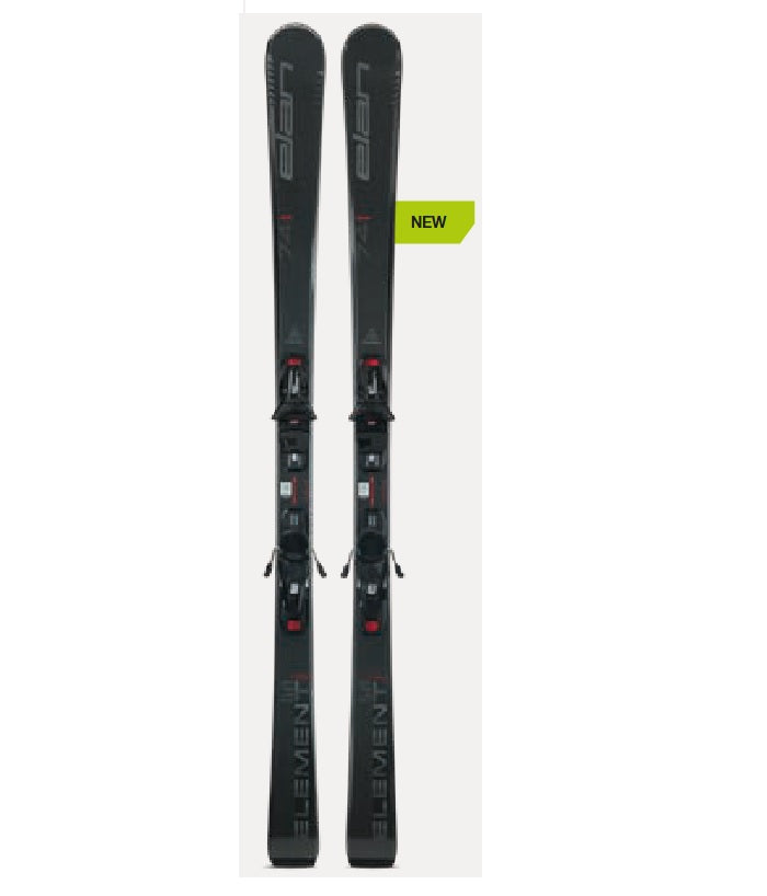 Elan Element 74 schwarze Skier + EL 9.0 Bindungen – Herren – 2026