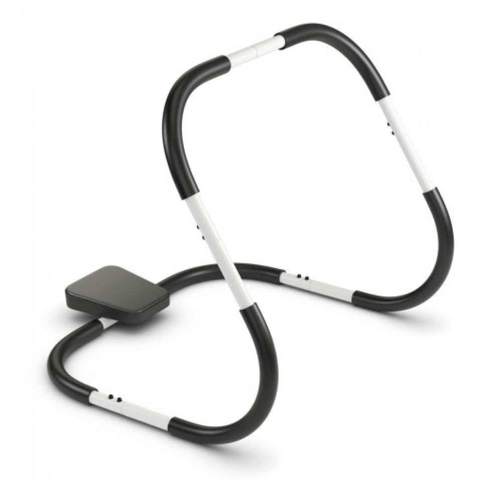 Tragbarer AB Trainer mit Kopfstütze und Schaumgriff für Office Home Gym-Weiß