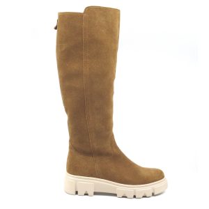 Luxurious Veloursleder Kniehohe Stiefel in braun
