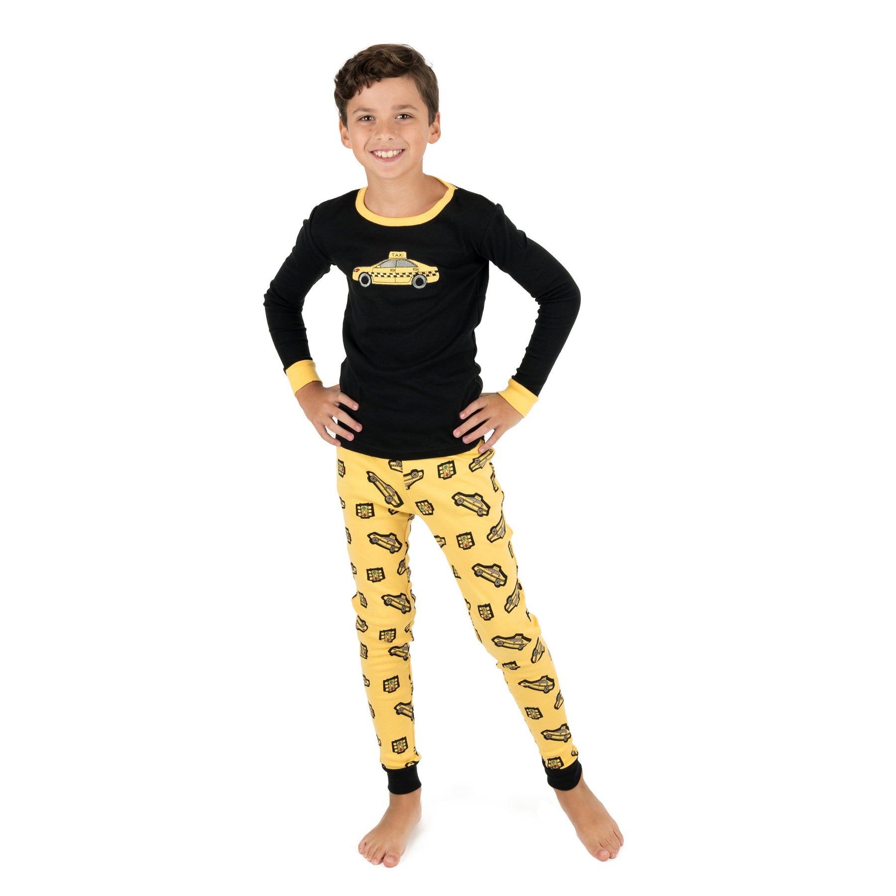 Kinder zweiteilige Baumwolle Pyjamas Taxi