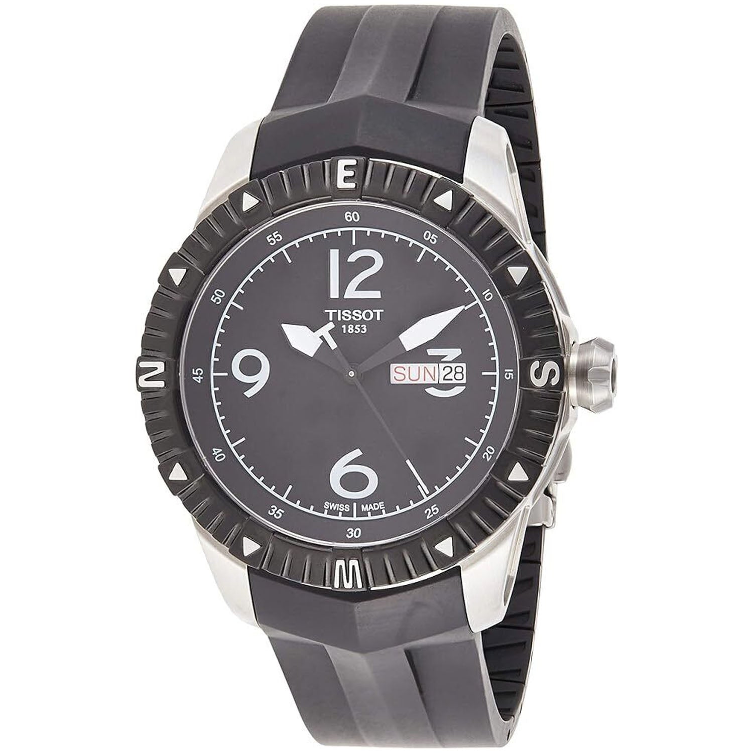 Tissot Herren T-Navigator schwarzes Zifferblatt Uhr