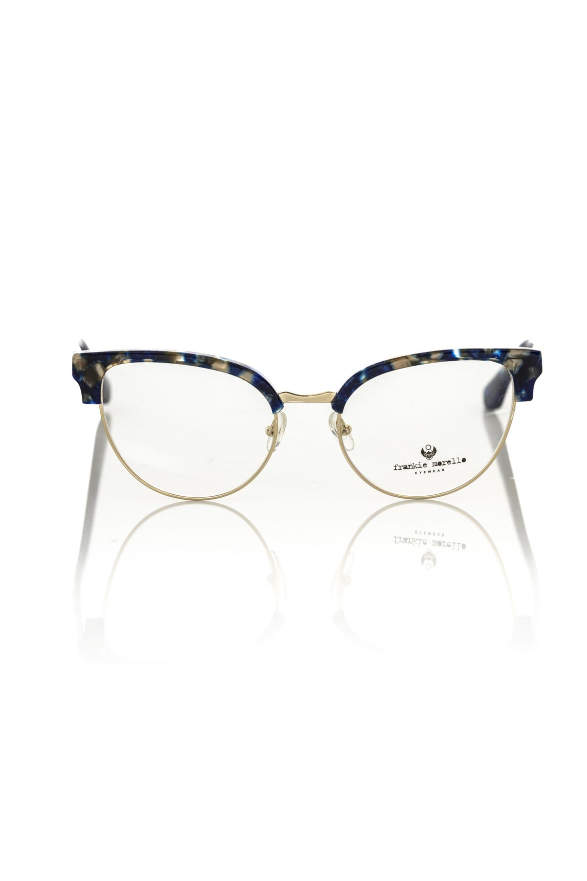 Frankie Morello Elegante Clubmaster Elfenbein Damenbrillen