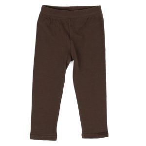 Mädchen Legging neutrale feste Farbe