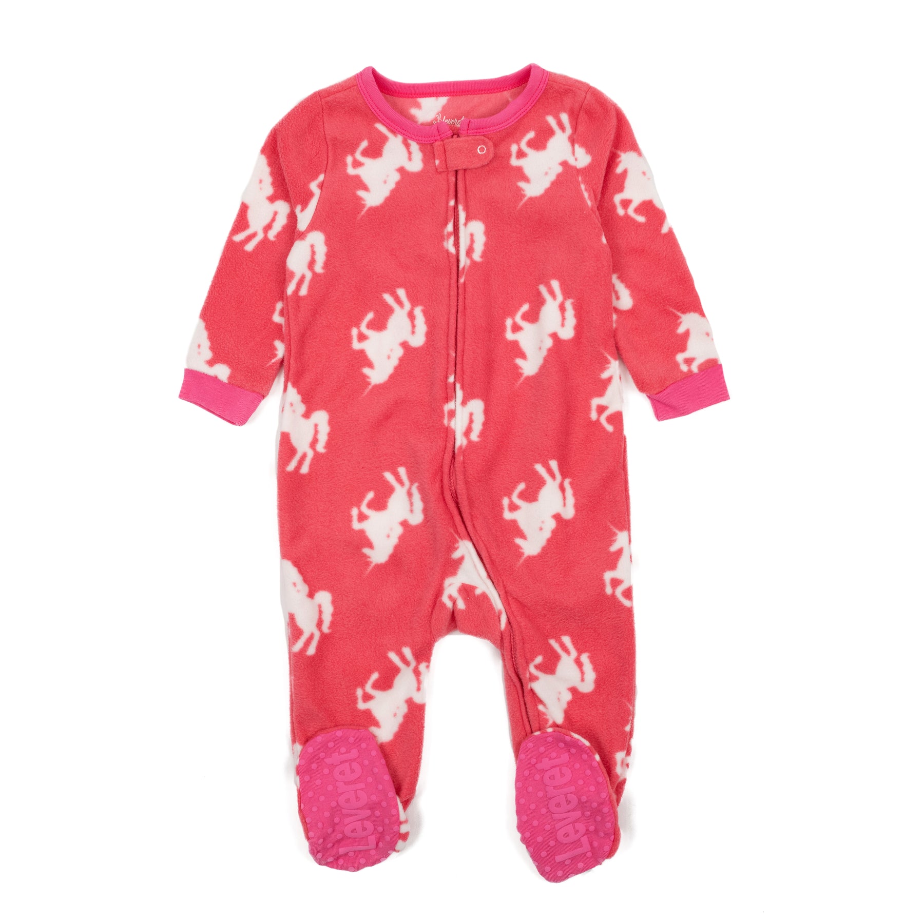 Kinderfüße Fleece Pyjamas Einhorn