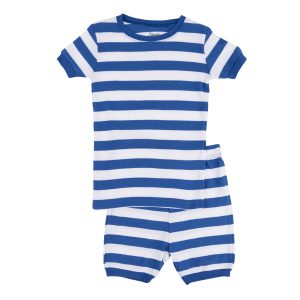 Kinder zwei Stück Baumwolle kurze Pyjama Jungen gestreift