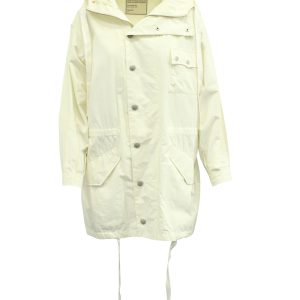 Zadig & Voltaire Windjacke mit Kapuze aus weißer Baumwolle