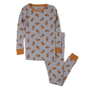 Kinder zwei Stück Baumwolle Pyjamas insgesamt Bison