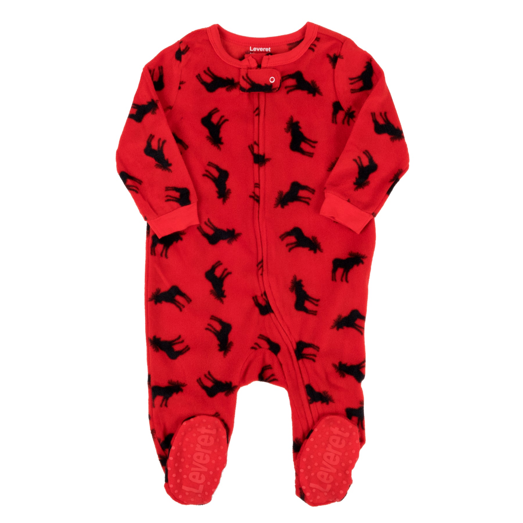Weihnachten Kinder Footed Fleece Pyjamas Elch