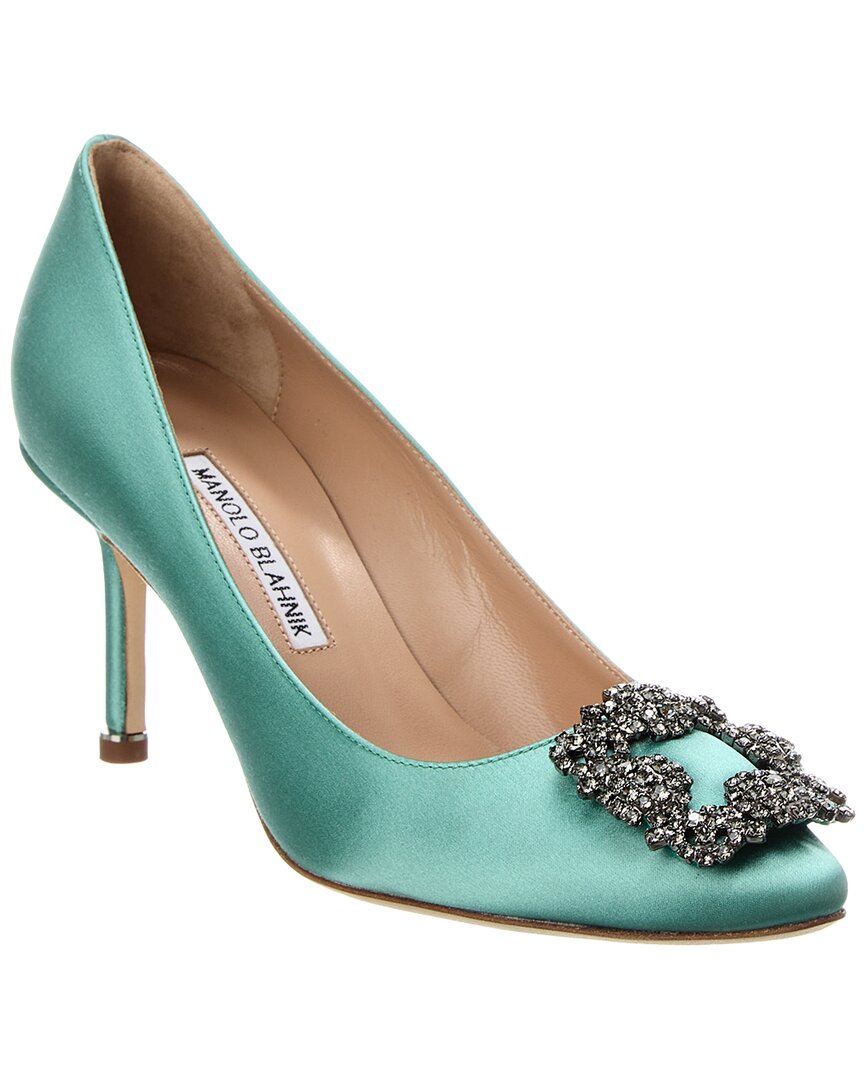 Manolo Blahnik Hangisi 90 Satinpumpe