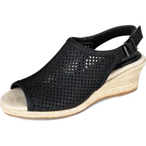 Stacy perforierte Espadrille Keilsandalen