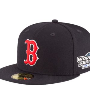New Era 59Fifty MLB Boston rote Sox 2004 Weltserie Marine montiert Hut 11783657 7676488286268