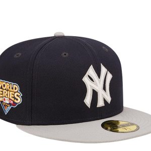 New Era New York Yankees Letterman 59FIFTY Fitted Kappe – Marine/Grau – 60296432 / 7676488024124