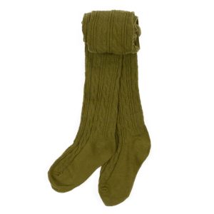 Mädchen Kabel stricken Strumpfhosen Boho feste Farbe