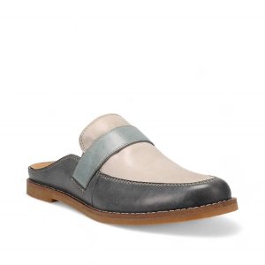 Damen Royal Slip On Loafer – Mittlere Breite in Stahl/Taupe Mehrfarbig