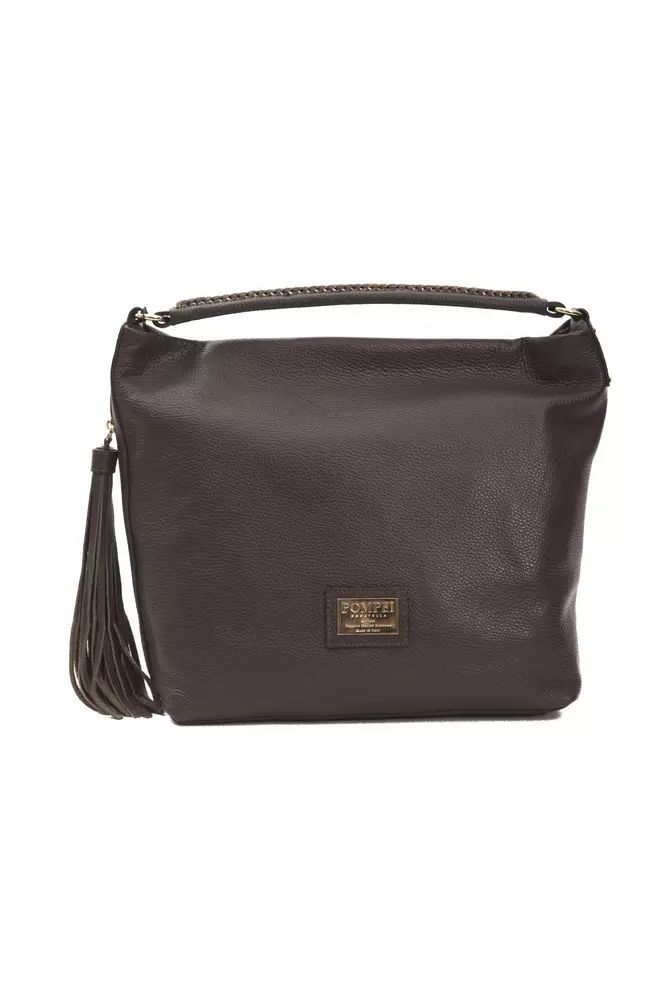 Pompei Donatella Chic Leder Schultertasche für Damen