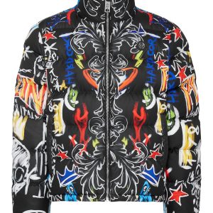 Down Puffer Jacke Schädel und Plein 7676511191100