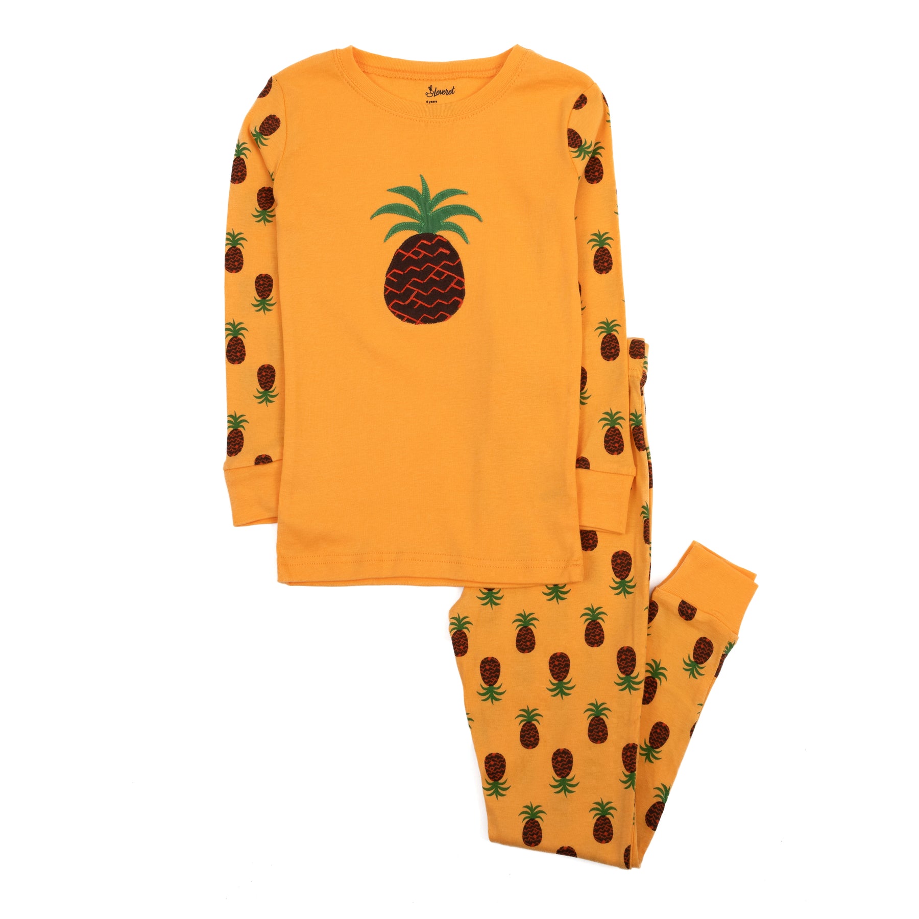 Kinder zweiteilige Baumwolle Pyjamas Ananas