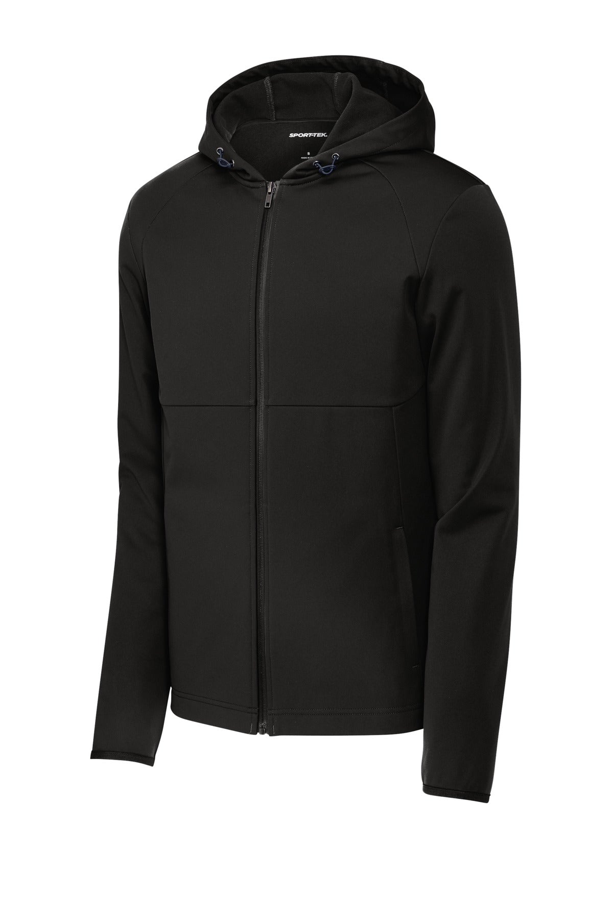 Sport-Tek Damen-Softshelljacke mit Kapuze. ST980
