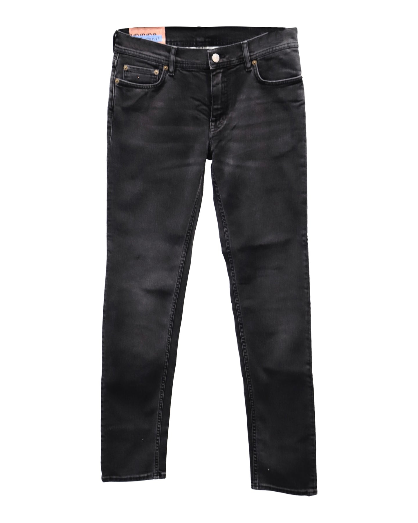 Acne Studios North Slim Jeans aus schwarzer Baumwolle