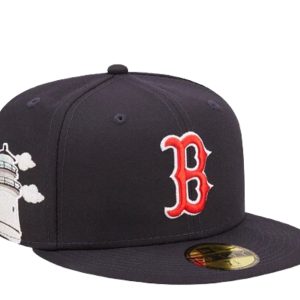 New Era 59Fifty MLB Boston rote Sox Wolke Ikone Marineblau montiert Hut 60243745 7676488450108