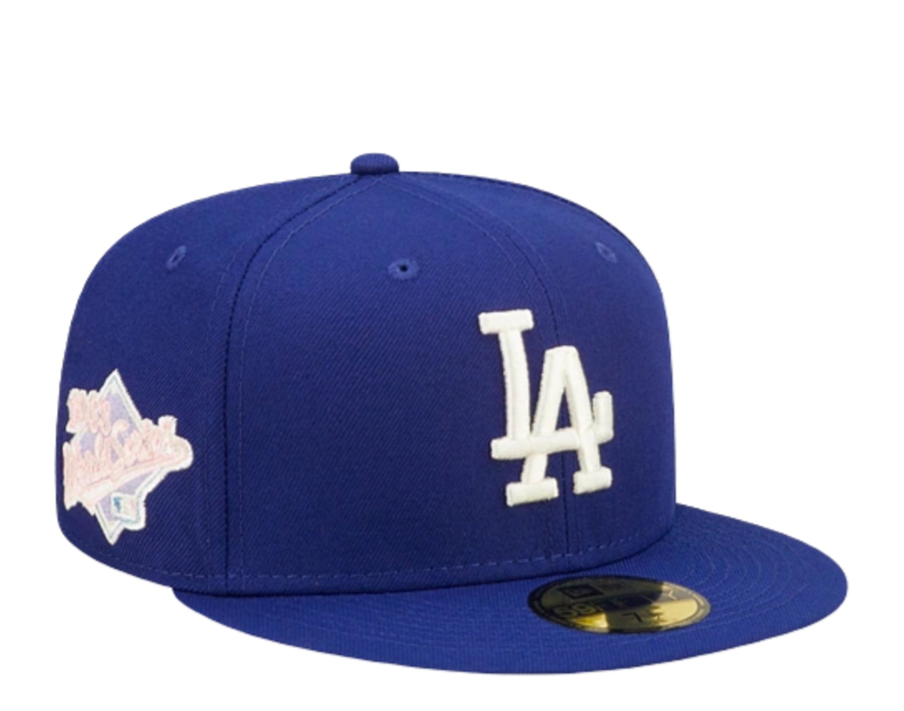 New Era 59Fifty MLB Los Angeles Dodgers Pop Sweat Blau / Rosa körpernah Hut 60243526