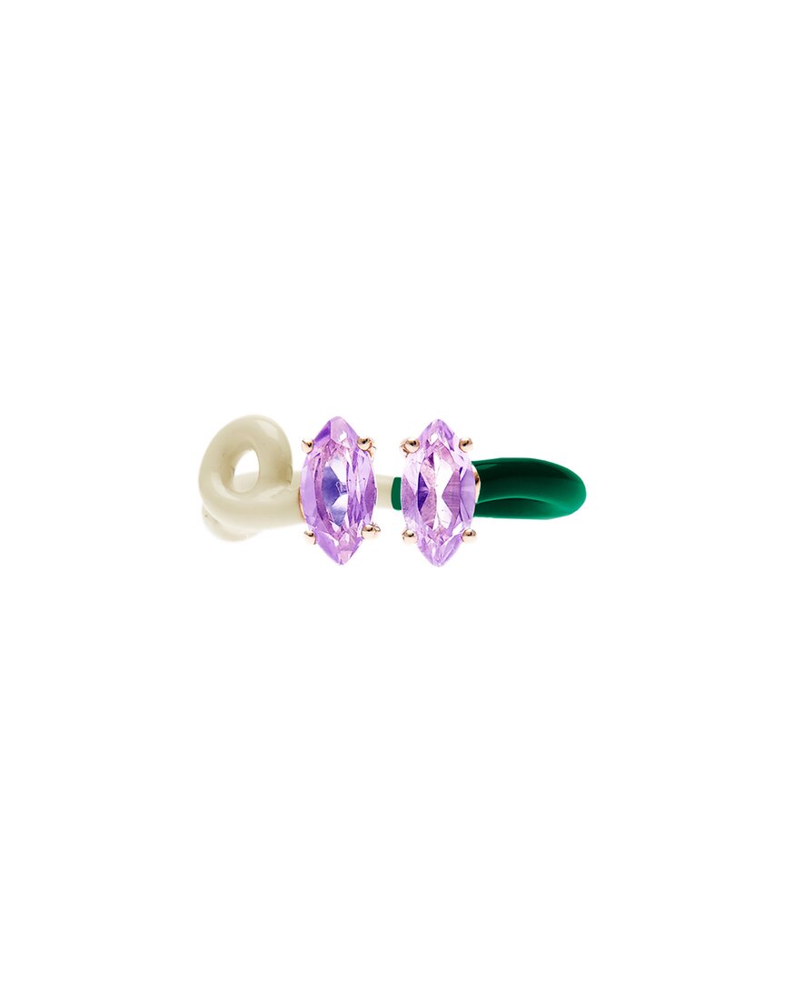 Bea Bongiasca Sie sind So Rebe 9K & Silber 1,44 ct. tw. Amethyst Double Tendril