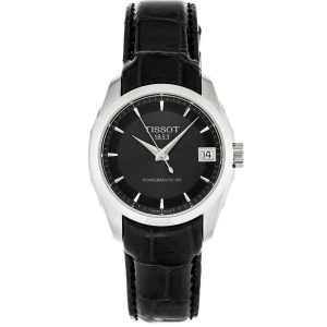 Tissot Damen Couturier schwarzes Zifferblatt Uhr