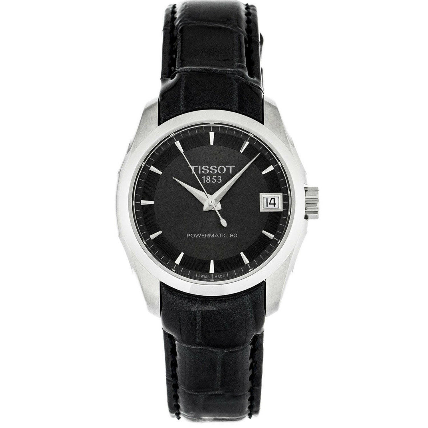 Tissot Damen Couturier schwarzes Zifferblatt Uhr