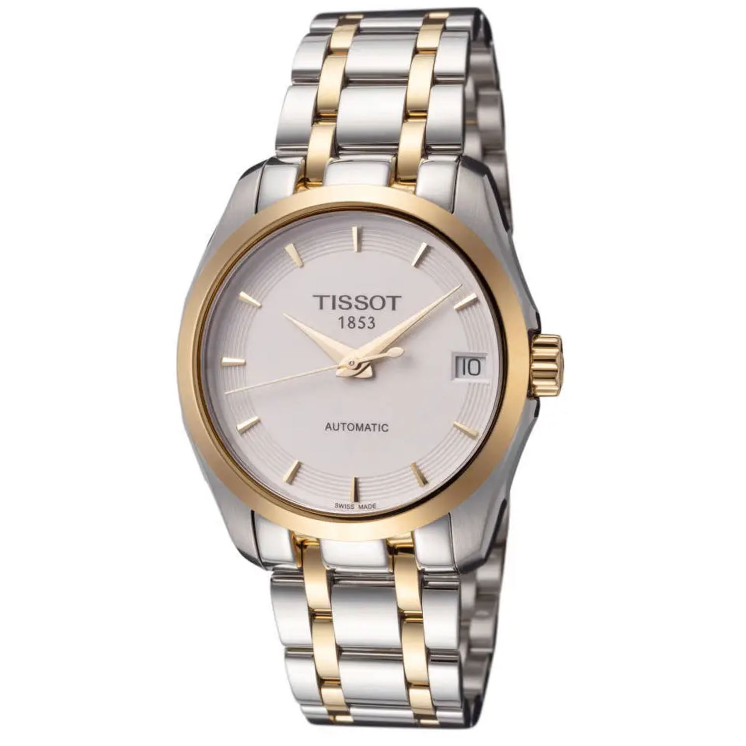 Tissot Damen Couturier weißes Zifferblatt Uhr