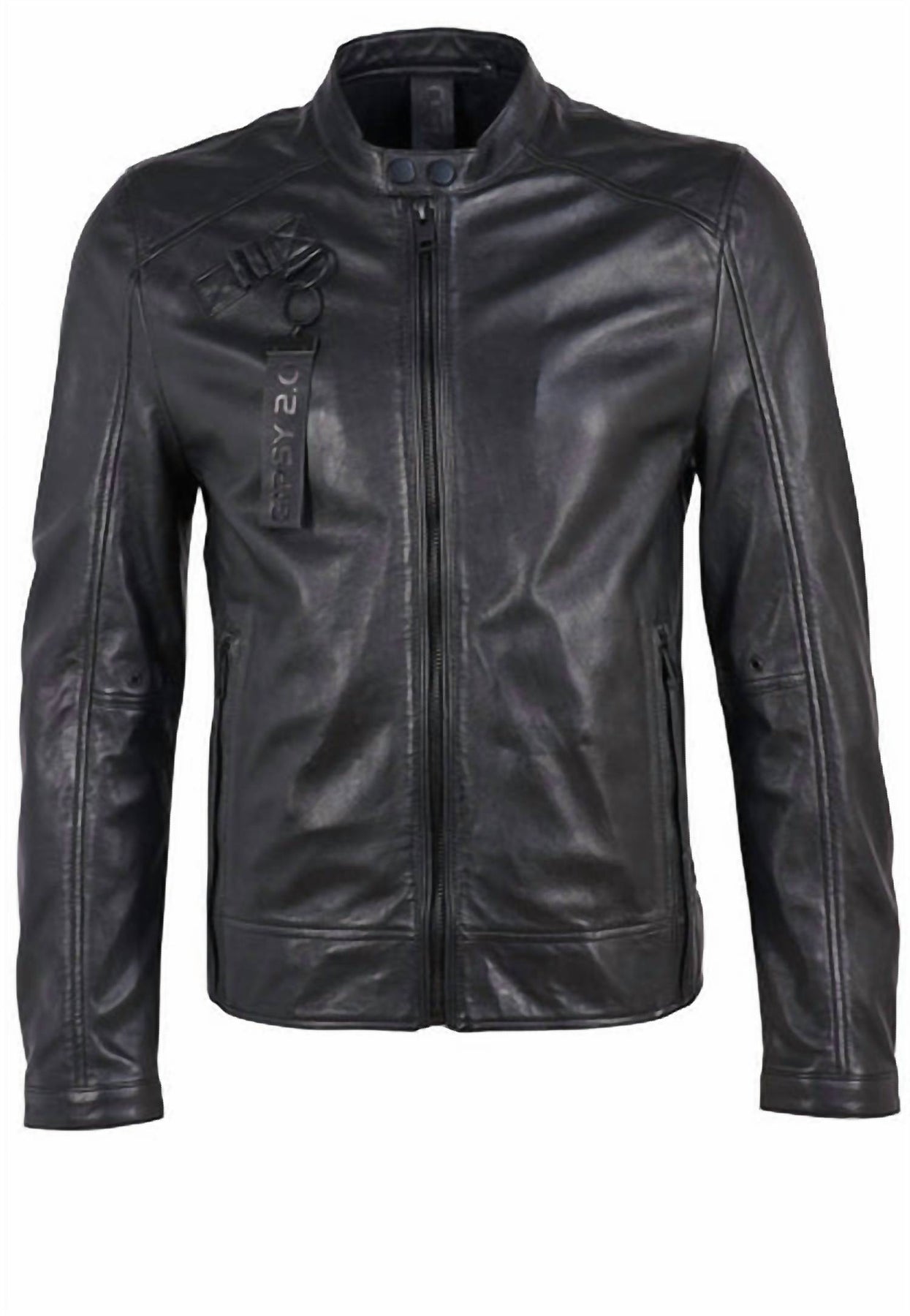 Herren Lederjacke in Schwarz