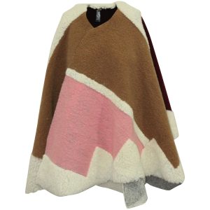 Maje Poncho in Multicolor Wolle 7765078966332