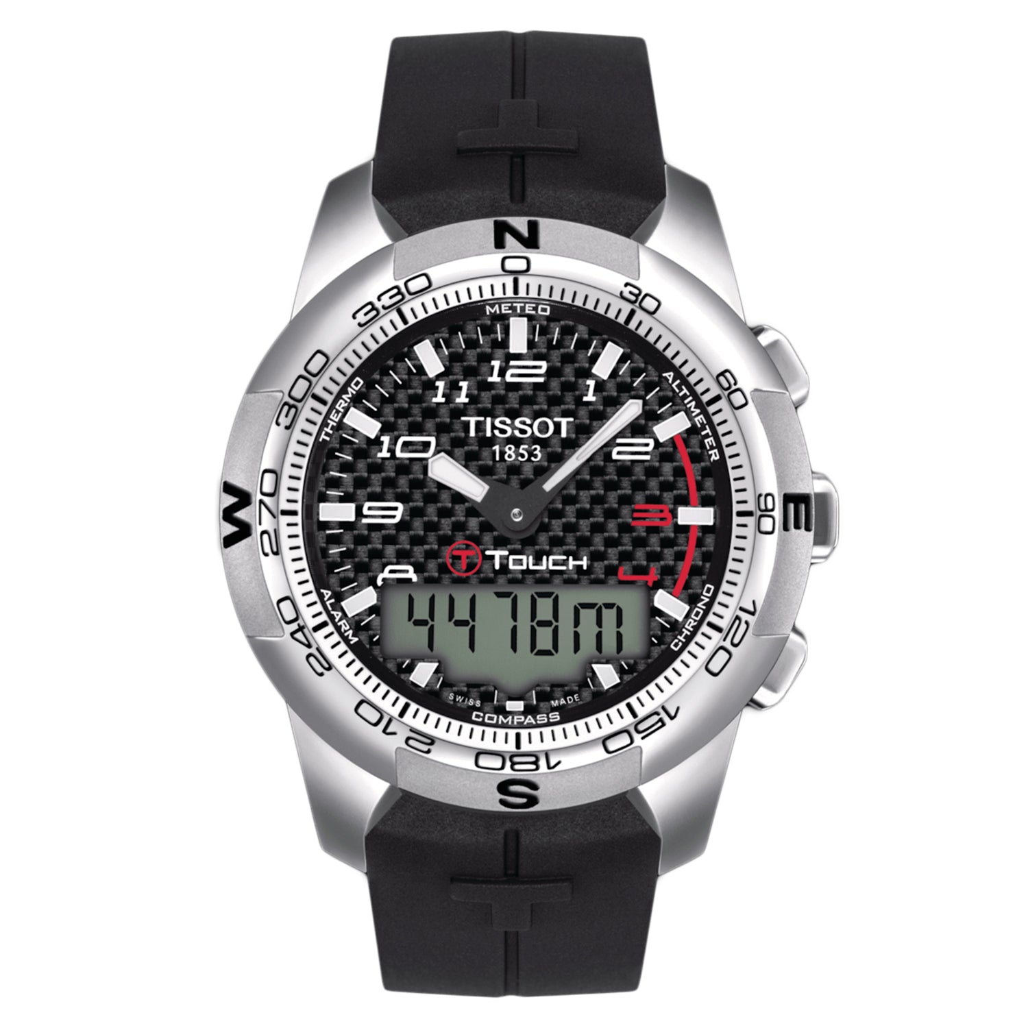 Tissot Herren T-Touch schwarzes Zifferblatt Uhr