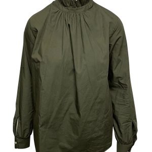 Officine Generale Blouse in Olive Baumwolle 7766483107900