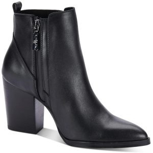 Remi Leder spitze Zehengelenk Stiefeletten