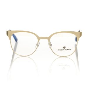 Frankie Morello Geometric Pattern Clubmaster Damen Brillen
