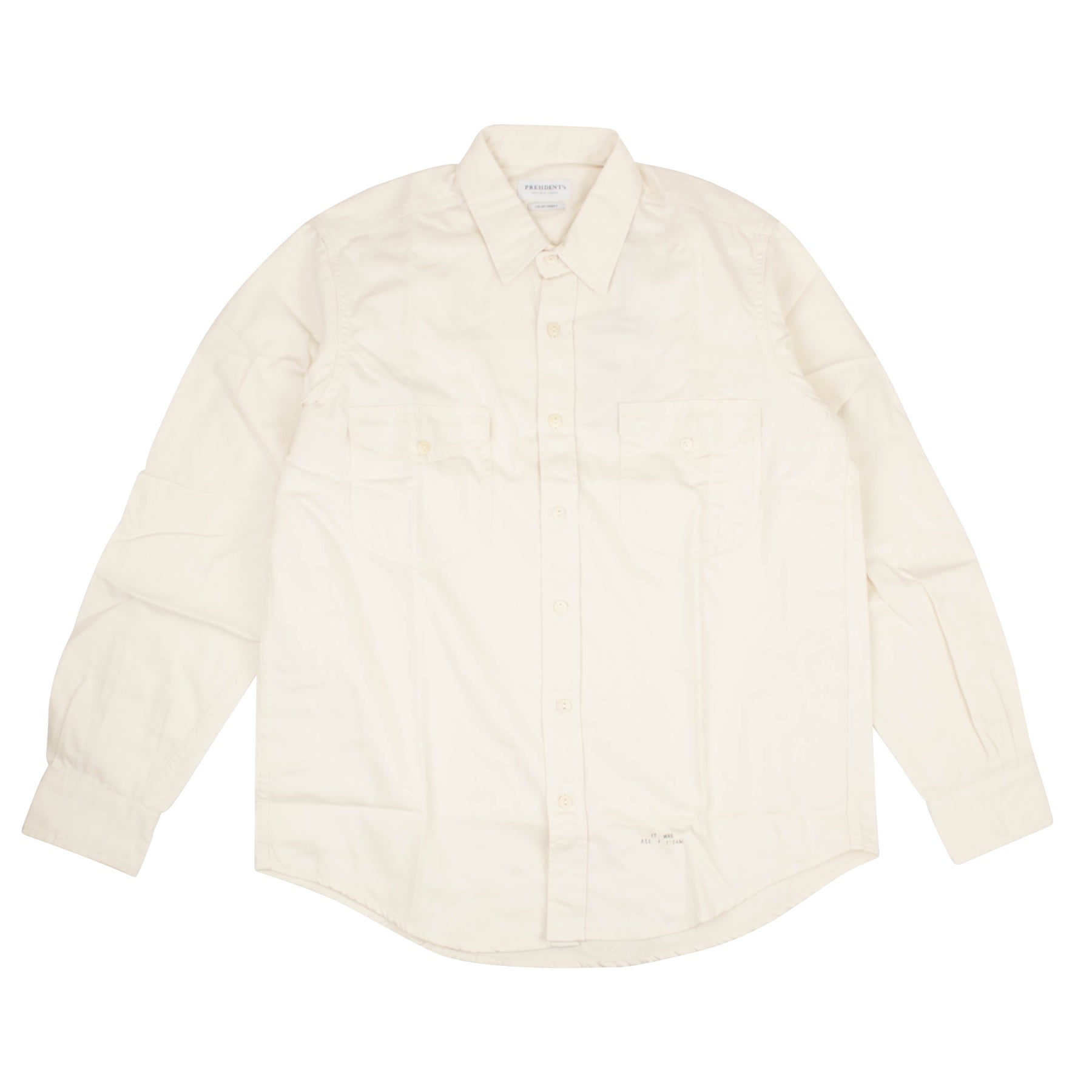 Off White C/O Virgil Abloh President’S Shirt Working Compact Baumwolle Washed