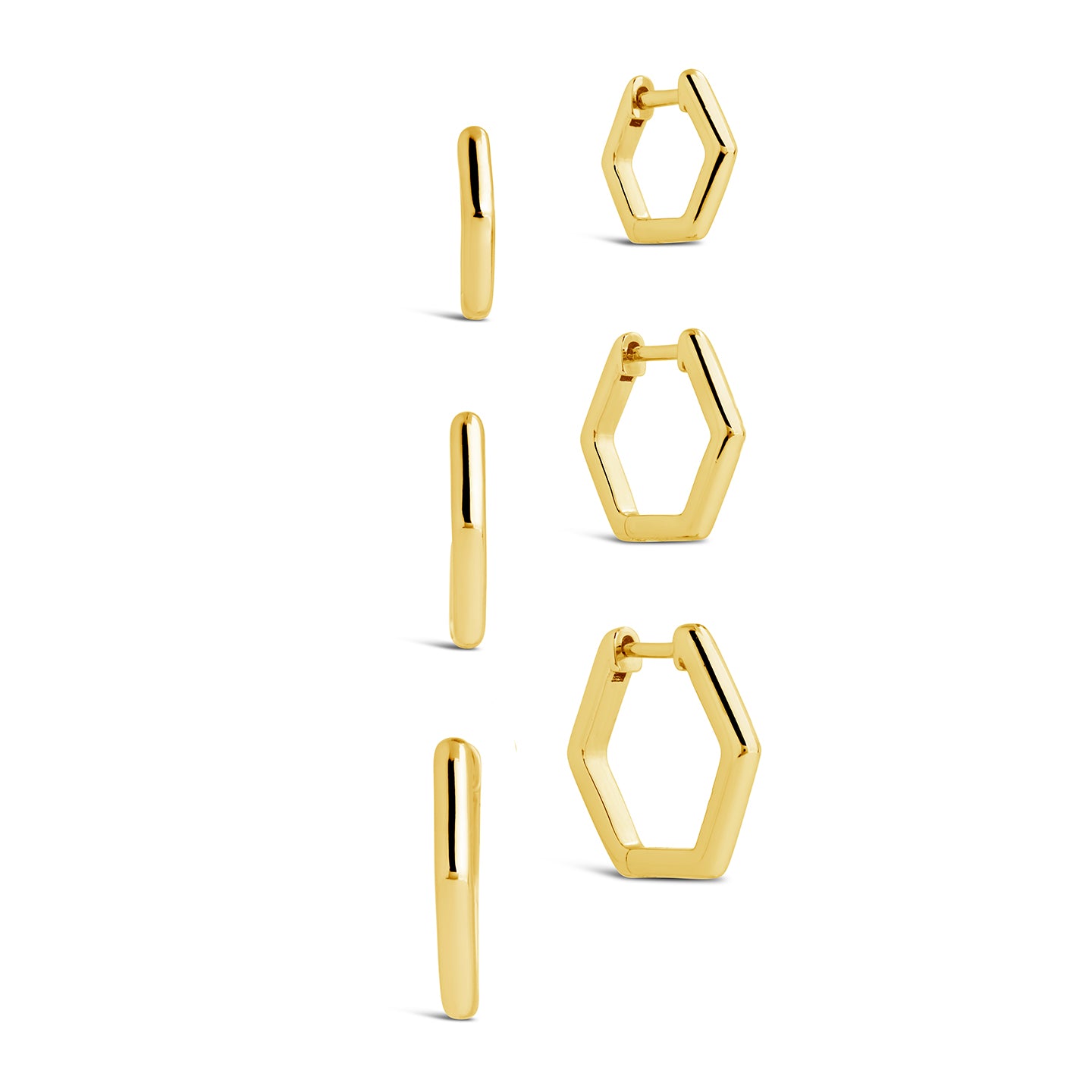 Lily – Set mit geometrischen Creolen