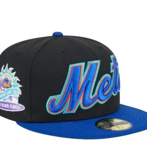 New Era New York Mets Retro Spring Training 59FIFTY Fitted 60505370 Schwarz 7676479930428