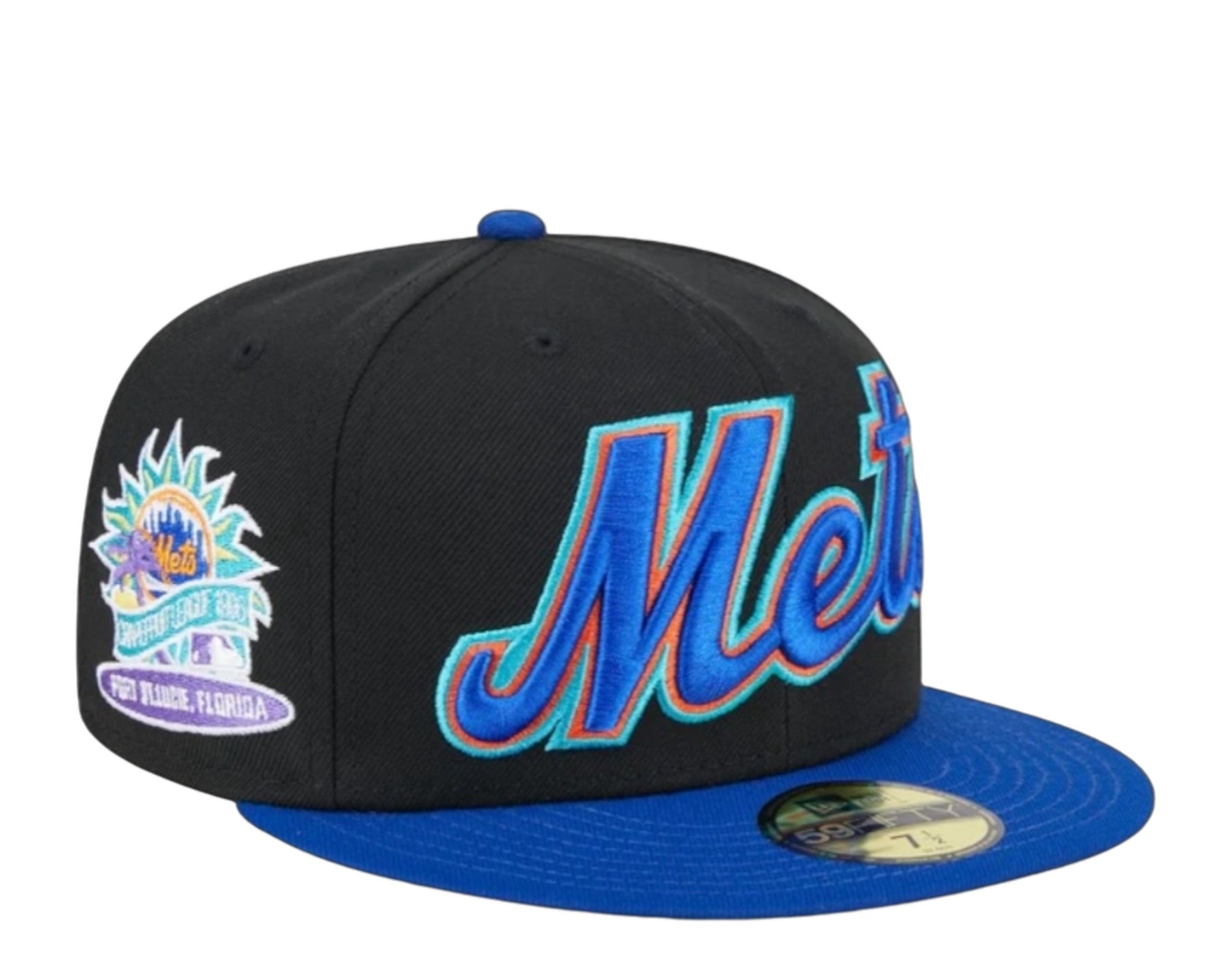 New Era New York Mets Retro Spring Training 59FIFTY Einbau 60505370 Schwarz