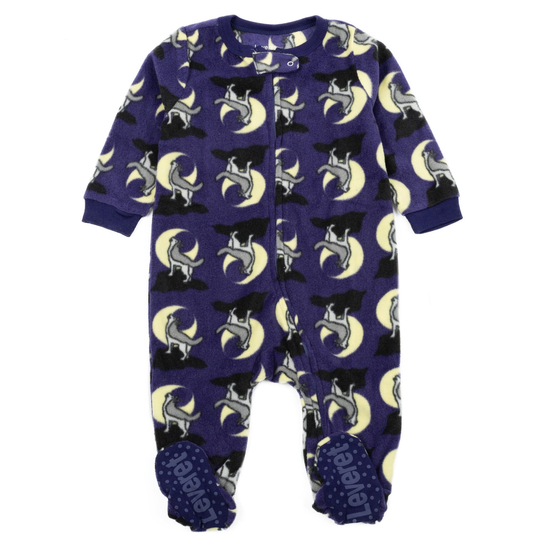 Kinderfüße Fleece Pyjamas Wolf