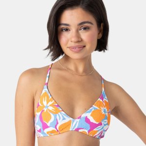 Roxy Topanga Canyon Athletic Triangle Bikini Oberteil – Damen