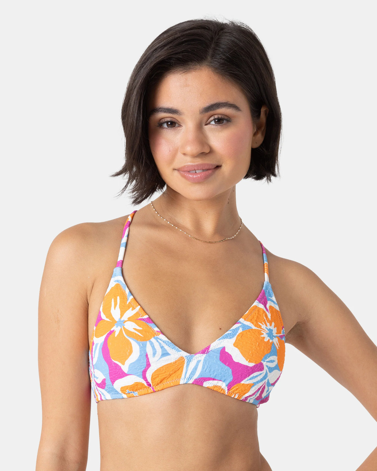 Roxy Topanga Canyon Athletic Triangle Bikini Oberteil – Damen