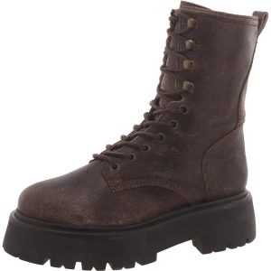 Rowen Leder Knöchel Kampf & mit Schnürschuhe