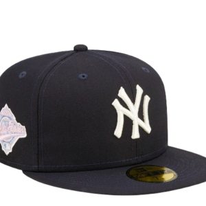 New Era 59Fifty MLB New York Yankees Pop Sweat marine/rosa-verkleidete Mütze – 60243522 / 7676488843324