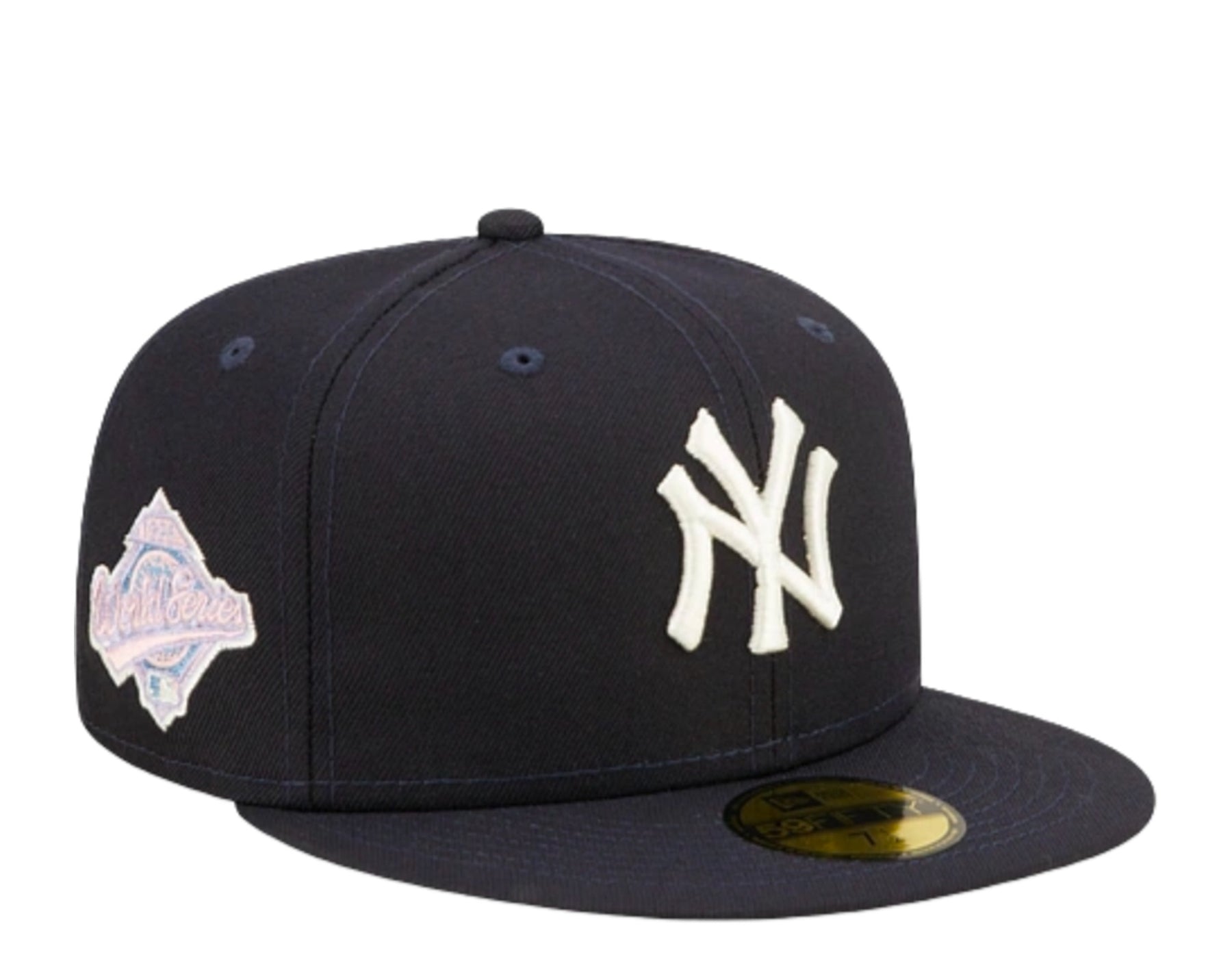 New Era 59Fifty MLB New York Yankees Pop Sweat Dunkelblau/Rosa körpernah Hut 60243522