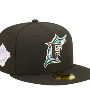 New Era 59Fifty MLB Florida Marlins Pop Sweat schwarz/blau Einbaumütze 60243518 7676489007164